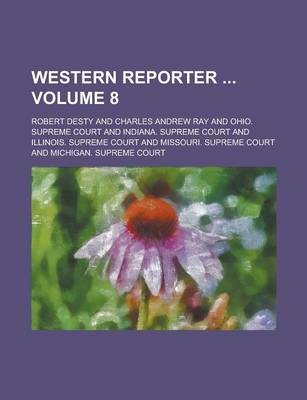 Book cover for Western Reporter Volume 8