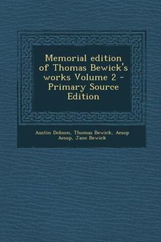 Cover of Memorial Edition of Thomas Bewick's Works Volume 2