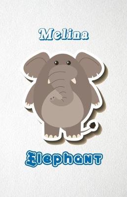 Book cover for Melina Elephant A5 Lined Notebook 110 Pages