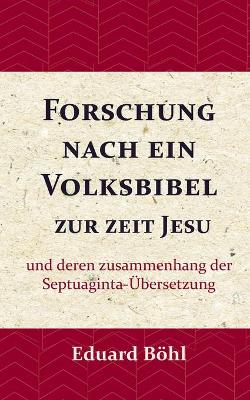 Book cover for Forschung nach ein Volksbibel zur zeit Jesu