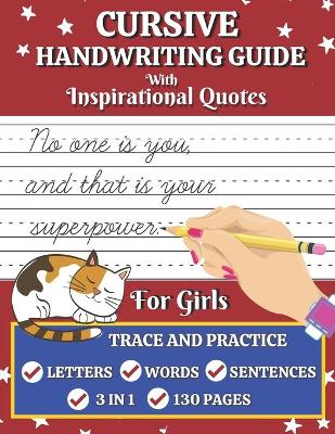 Book cover for Cursive Handwriting Guide for Girls