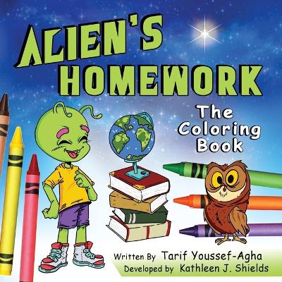 Book cover for Alien's Homework, The Coloring Book