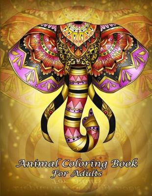 Cover of Animal Coloring Book For Adults