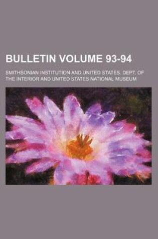 Cover of Bulletin Volume 93-94