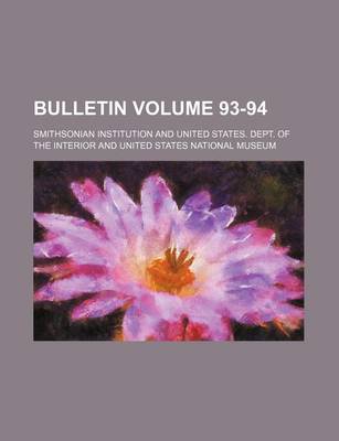 Book cover for Bulletin Volume 93-94