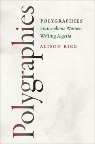 Cover of Polygraphies