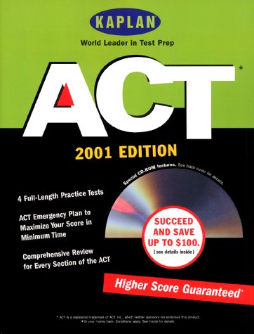 Cover of Kaplan ACT 2001