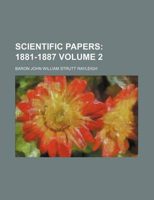 Book cover for Scientific Papers Volume 2; 1881-1887