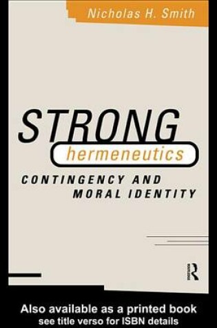 Cover of Strong Hermeneutics