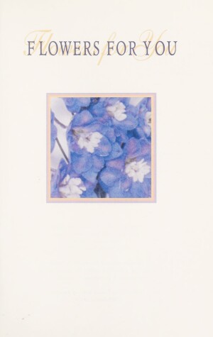 Book cover for Flowers for You