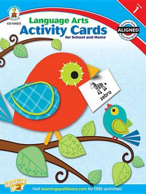 Book cover for Language Arts Activity Cards for School and Home, Grade 1