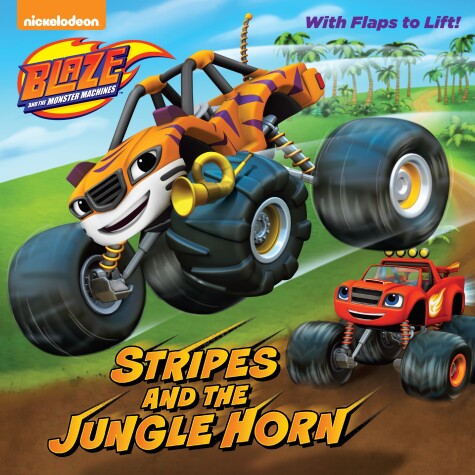 Book cover for Stripes and the Jungle Horn (Blaze and the Monster Machines)