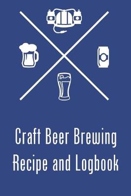 Book cover for Craft Beer Brewing Recipe Notebook