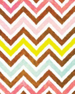 Book cover for Chevron Stripes Painted Notebook