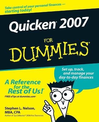 Book cover for Quicken 2007 For Dummies