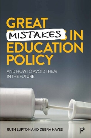 Cover of Great Mistakes in Education Policy