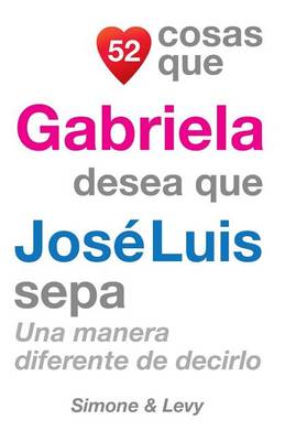 Cover of 52 Cosas Que Gabriela Desea Que José Luis Sepa