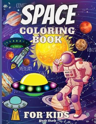 Book cover for Space Coloring Book For Kids