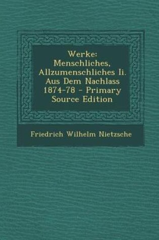 Cover of Werke