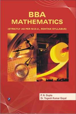 Book cover for BBA Mathematics (MDU, Rohtak)