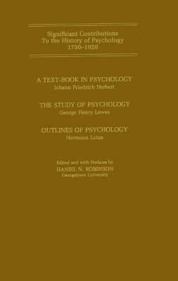 Book cover for A Text-Book in Psychology: The Study of Psychology: Outlines of Psychology