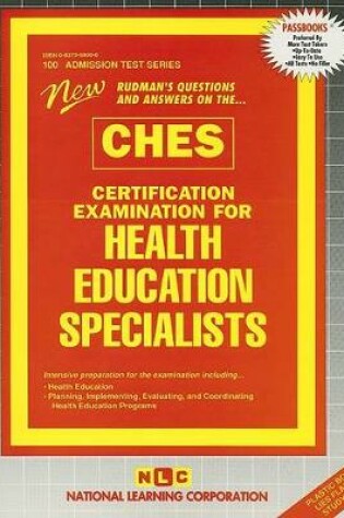 Cover of Certification Examination for Health Education Specialists (CHES)