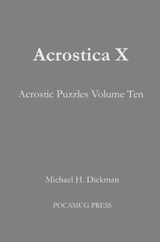 Cover of Acrostica X