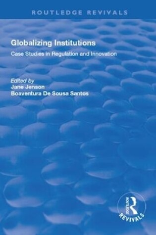 Cover of Globalizing Institutions