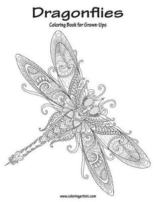 Cover of Dragonflies Coloring Book for Grown-Ups 1