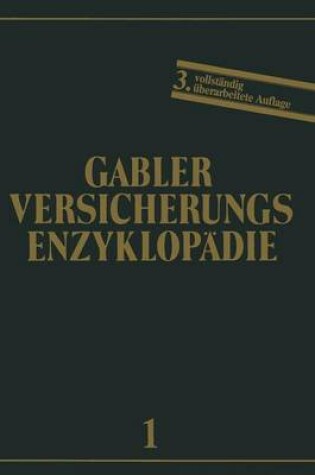 Cover of Allgemeine Versicherungslehre