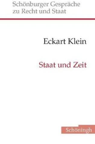 Cover of Staat Und Zeit