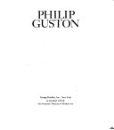 Book cover for Philip Guston