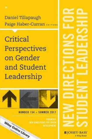 Cover of Critical Perspectives on Gender and Student Leadership