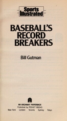 Book cover for Sports Illustrated Baseball's Record Breakers