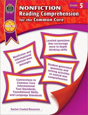 Book cover for Nonfiction Reading Comprehension for the Common Core Grd 5