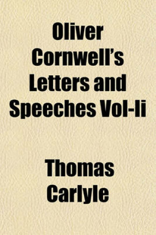 Cover of Oliver Cornwell's Letters and Speeches Vol-II