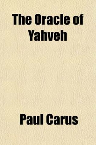 Cover of The Oracle of Yahveh