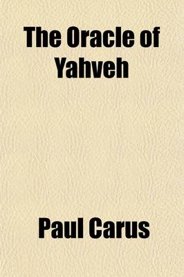 Book cover for The Oracle of Yahveh