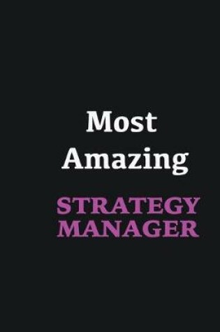 Cover of Most Amazing Strategy Manager