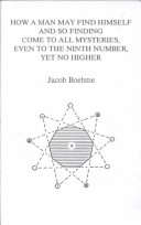 Book cover for How a Man May Find Himself and So Finding Come to All Mysteries, Even to the Ninth Number, Yet No Higher