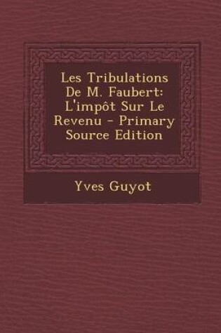 Cover of Les Tribulations de M. Faubert