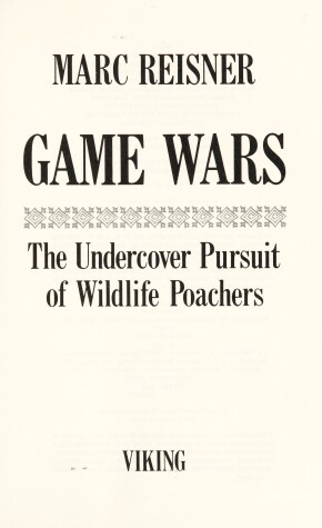 Book cover for Reisner Marc : Untitled-Undercover Wildlife