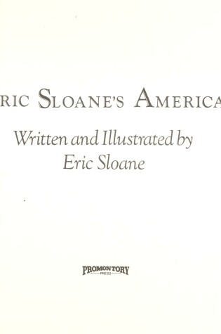 Cover of Eric Sloane's America