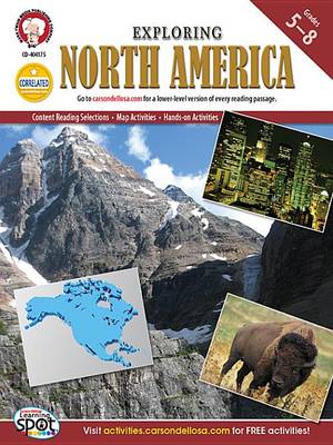 Book cover for Exploring North America, Grades 5 - 8