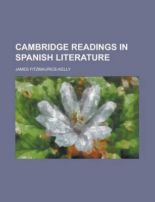 Book cover for Cambridge Readings in Spanish Literature