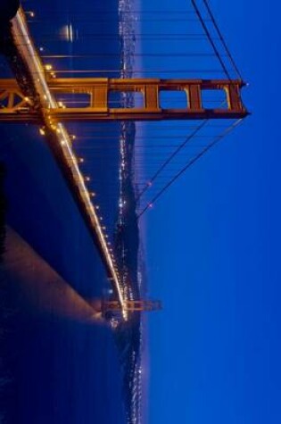 Cover of Panoramic View of the Golden Gate Bridge at Night in San Francisco