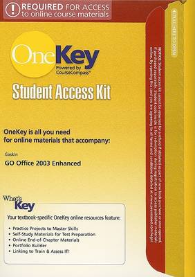 Book cover for OneKey CourseCompass Student Access Kit for Gaskin