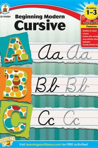 Cover of Beginning Modern Cursive, Grades 1 - 3