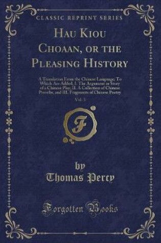 Cover of Hau Kiou Choaan, or the Pleasing History, Vol. 3
