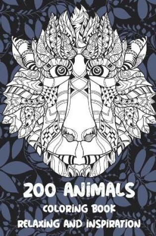 Cover of Zoo Animals - Coloring Book - Relaxing and Inspiration